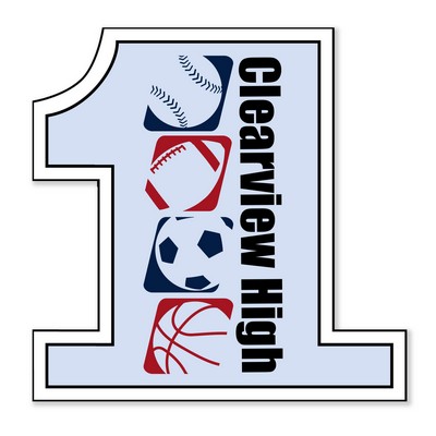 Number One Shaped NoteKeeper™ Magnet 35 Mil