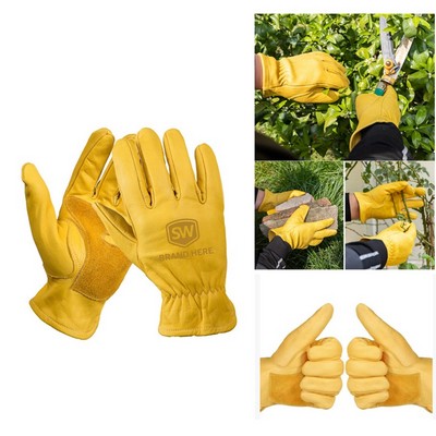 Grade Cowhide Leather Work Gloves